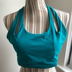 Turquoise sports bra top